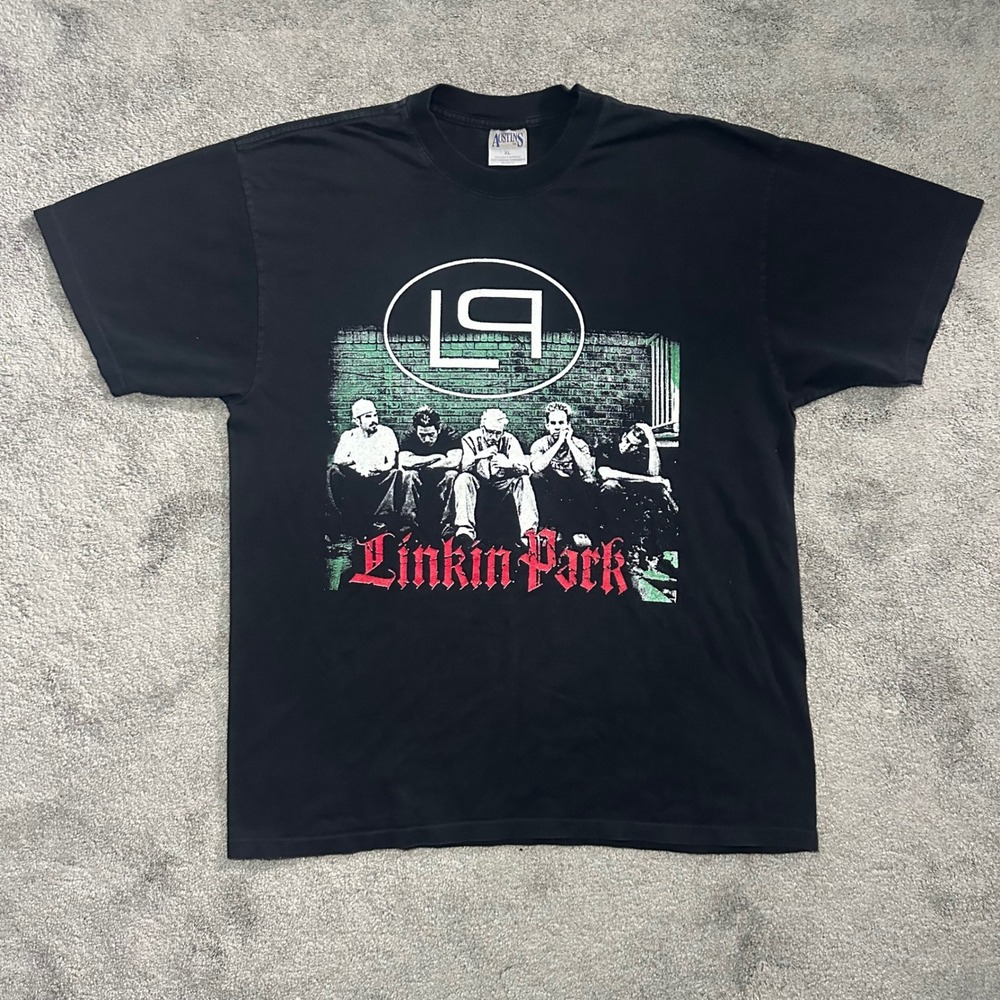 Linkin Park T-Shirt Mens XL Black Meteora World Tour 2004 Band Tee Austins Tag